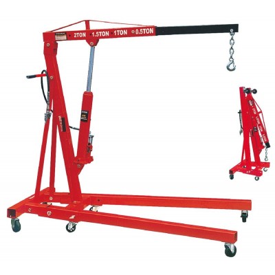 2 Ton Hydraulic Engine Hoist Shop Crane for Sale with CE